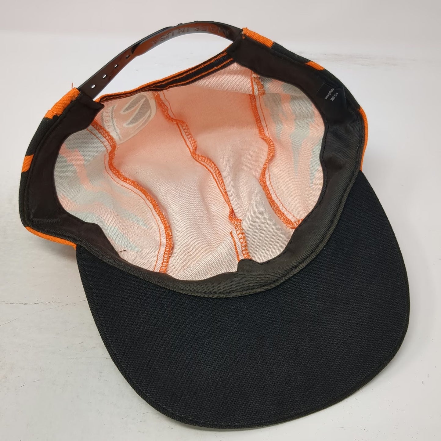 Bula Snapback Hat Orange Black Team Tiger Kellogg's 5 Panel Tony USA Vintage