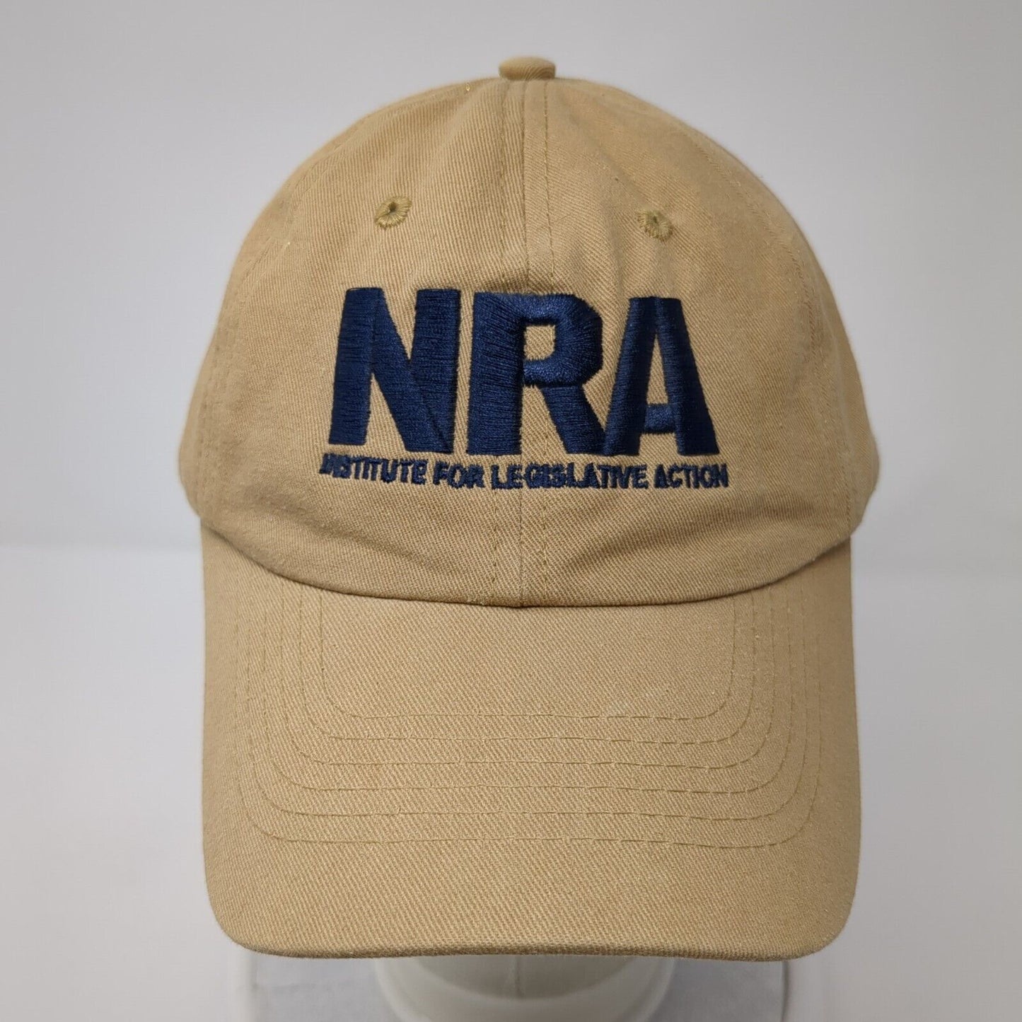NRA Strapback Hat Tan One Size Institute For Legislative Action 6 Panel