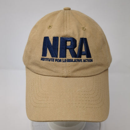 NRA Strapback Hat Tan One Size Institute For Legislative Action 6 Panel