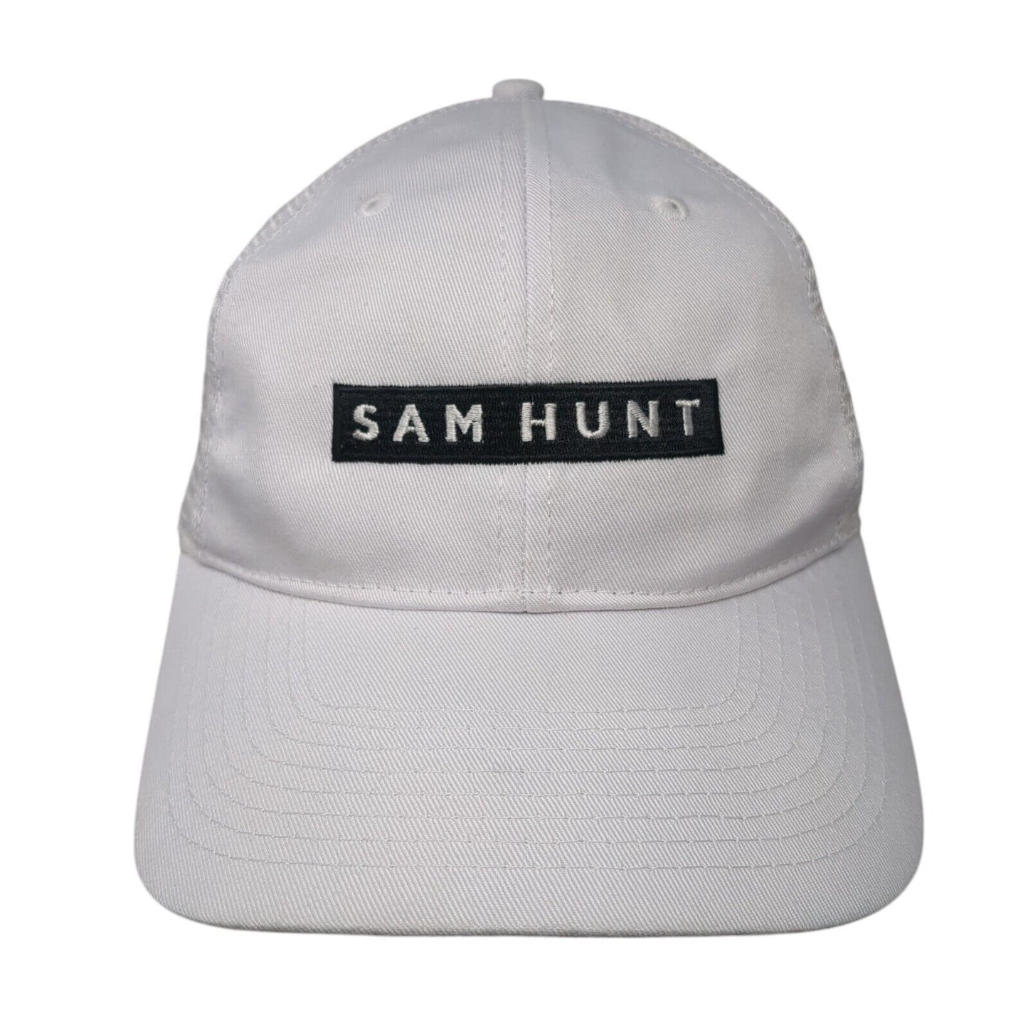 Sam Hunt Snapback Trucker Hat White One Size Adjustable Embroidered 6 Panel