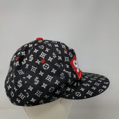Savage Snapback Hat Black OSFM Adjustable Embroidered Malaki Fits Like A Crown