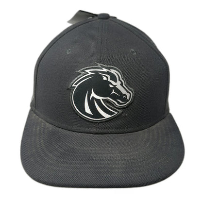 Boise State Broncos NCAA Nike Cap Gray L Dri-Fit Fitted Hat Flat Brim Stretch