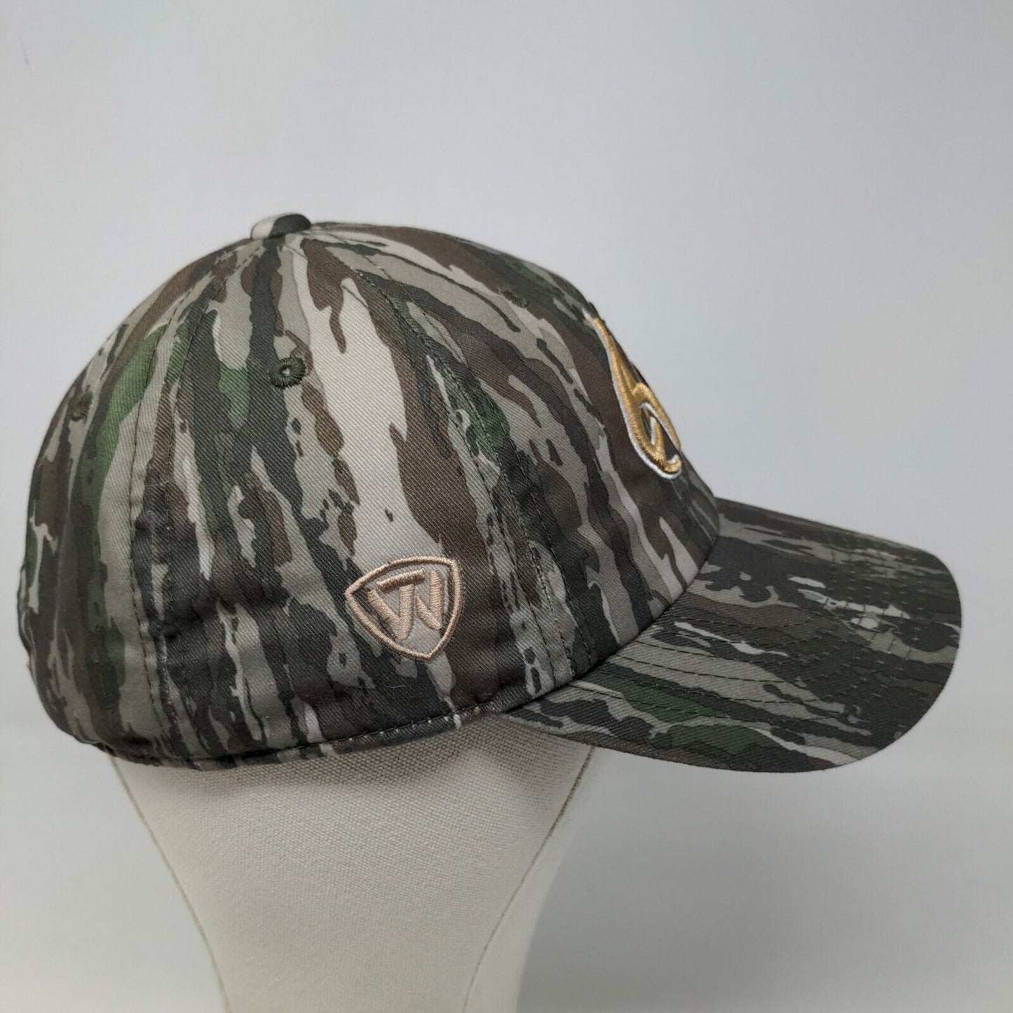 Top of the World Mens Slideback Hat Green Camo Embroidered Antler Logo Polyester