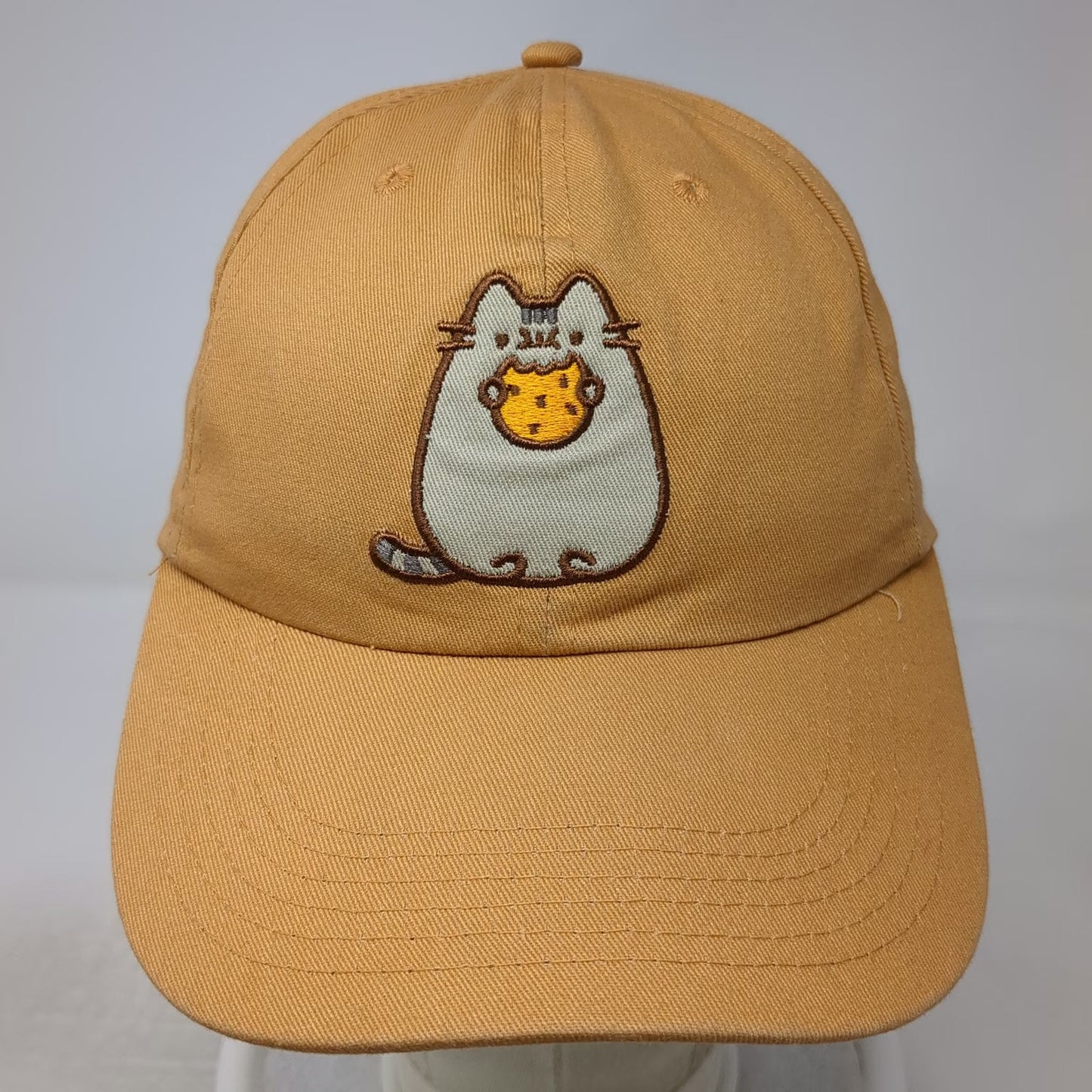 CultureFly Baseball Cap Brown OS Pusheen the Cat Cookie Embroidery Cotton hat