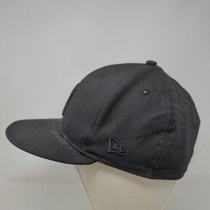 New Era Men's Fitted Hat Black 7 1/4 New York Yankees 59Fifty Embroidered Logo