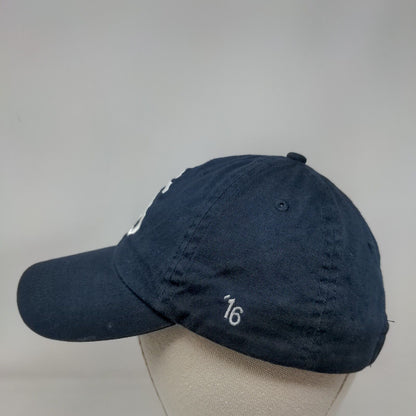 SG Slideback Hat Blue One Size Embroidered Adjustable Solid 6 Panel