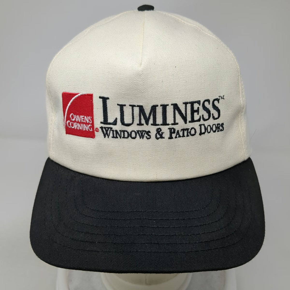 5 Panel Beige Black One Size Owens Corning Luminess Pink Panther USA 1995 Hat