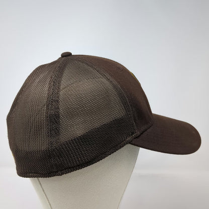 San Diego Padres MLB New Era Baseball Cap Brown L Mesh Back Stretch Fit Hat
