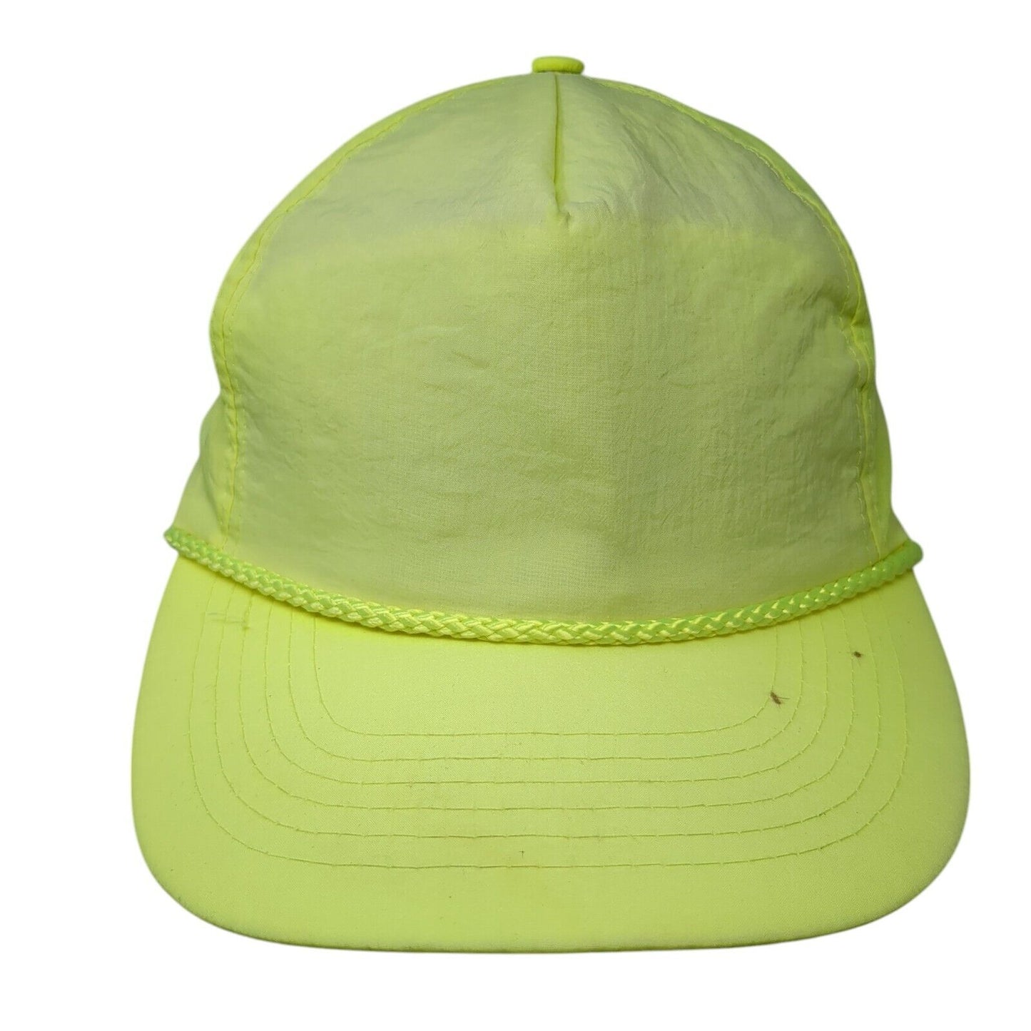 Gold Medal Snapback Rope Hat Green One Size Adjustable Solid Blank