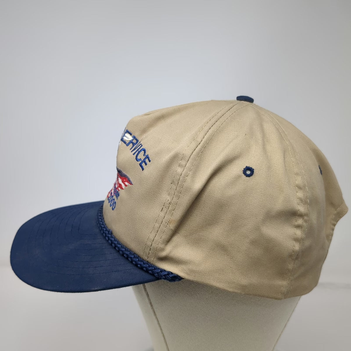 Tex Kap 5 Panel Beige One Size Hat Silent Service Submarine 100 Years US Flag