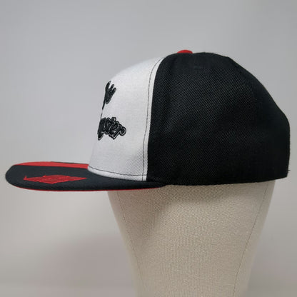 Suicide Squad 5 Panel White Black Red Snapback OSFM Harley Quinn Hat Diamonds
