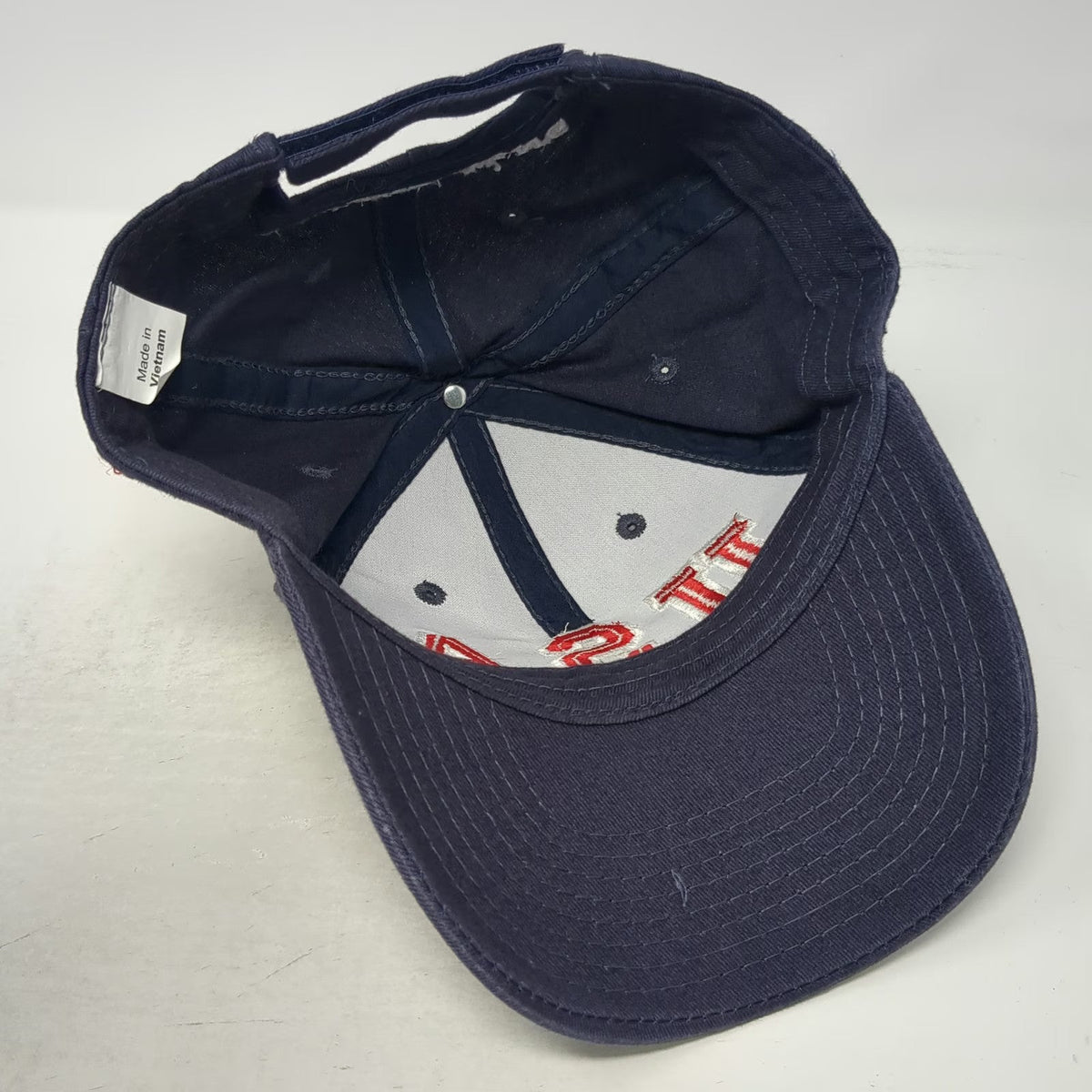 Blue Baseball Cap One Size USA Shooting Hat American Flag Red White Embroidered
