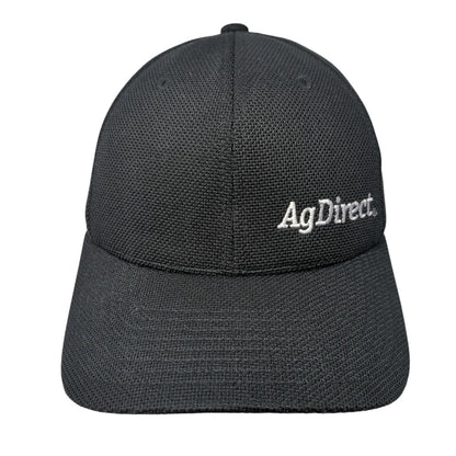 AgDirect Fitted Hat Black One Size Flexfit Lightweight Embroidered Yupoong