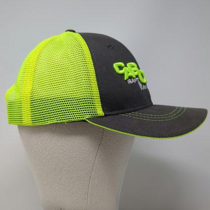 Vie Trucker Hat Gray Green One Size Idaho Payette River Raft Kayak Embroidery