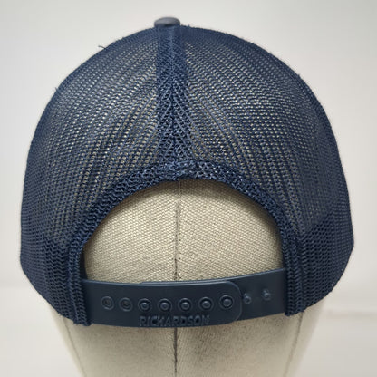 Richardson Trucker Hat Gray Blue One Size Fish Trout Braun Bros Reunion Snapback