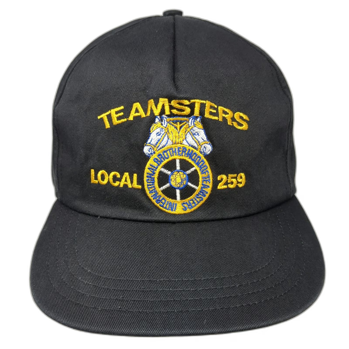 Teamsters Local 259 Union Made Brotherhood Black One Size 5 Panel Hat Snapback
