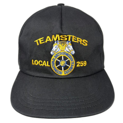 Teamsters Local 259 Union Made Brotherhood Black One Size 5 Panel Hat Snapback