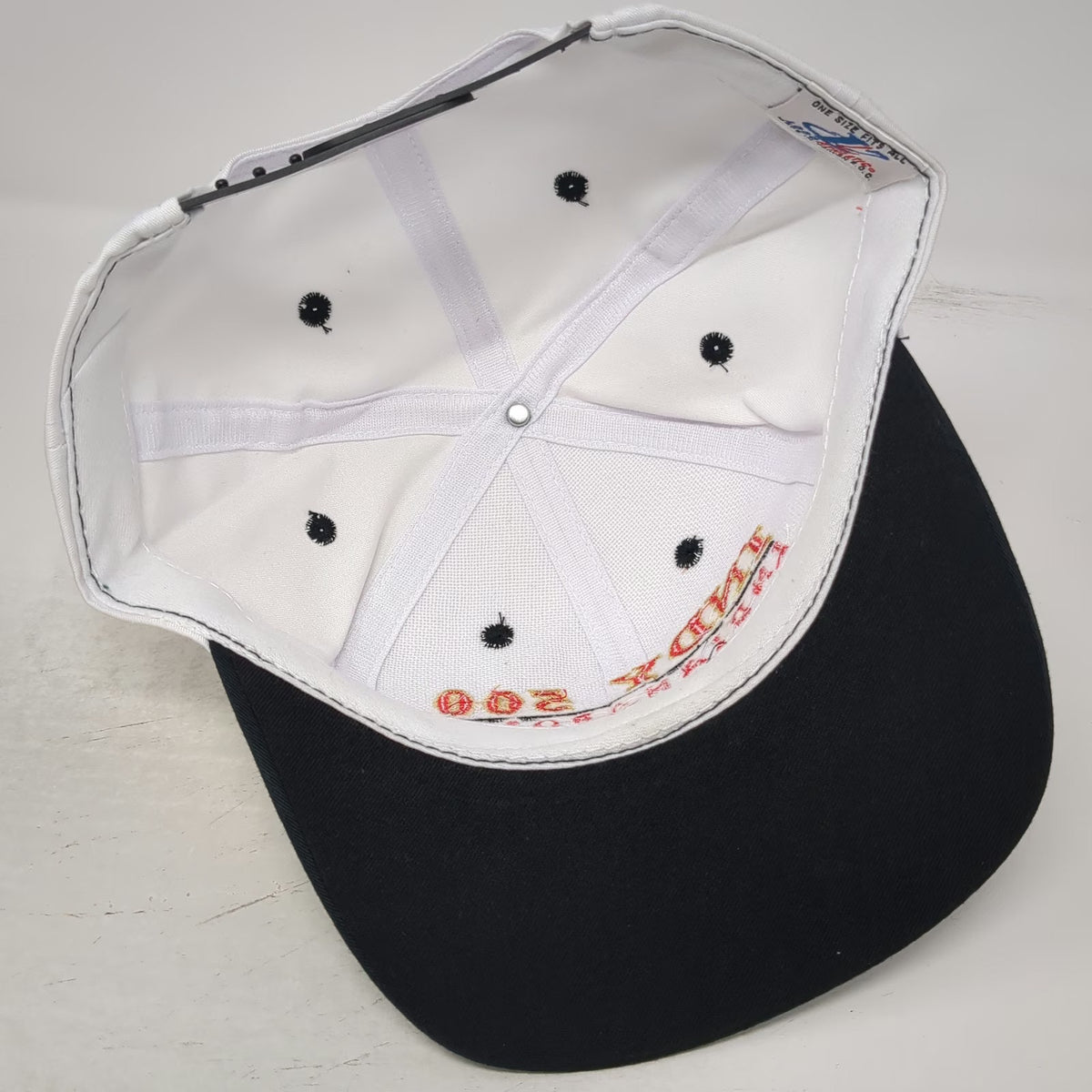 Logo Athletic Snapback White 1997 Indy 500 Indianapolis Racing Hat Vintage