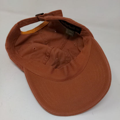 Timberland Men's Slideback Hat Orange Adjustable Embroidered Logo Cotton