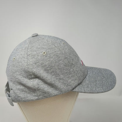 Champion Baseball Cap Gray One Size Strapback Cotton Script Logo Adjustable Hat