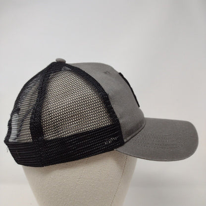 Mission43 Snapback Mesh Back Trucker Hat Gray OSFA Embroidered