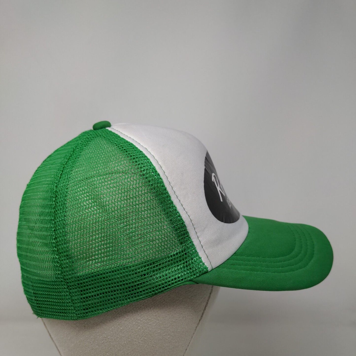 RAAB Real As A Bitch Snapback Mesh Back Trucker Hat Green One Size 5 Panel