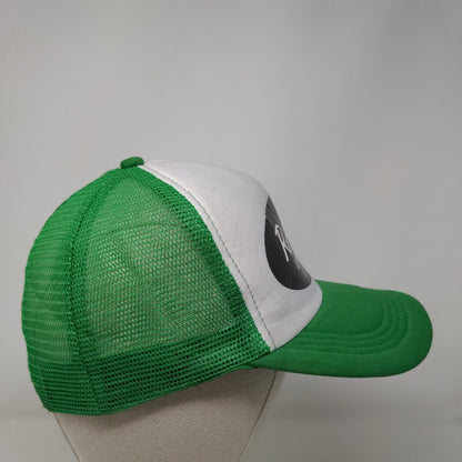 RAAB Real As A Bitch Snapback Mesh Back Trucker Hat Green One Size 5 Panel
