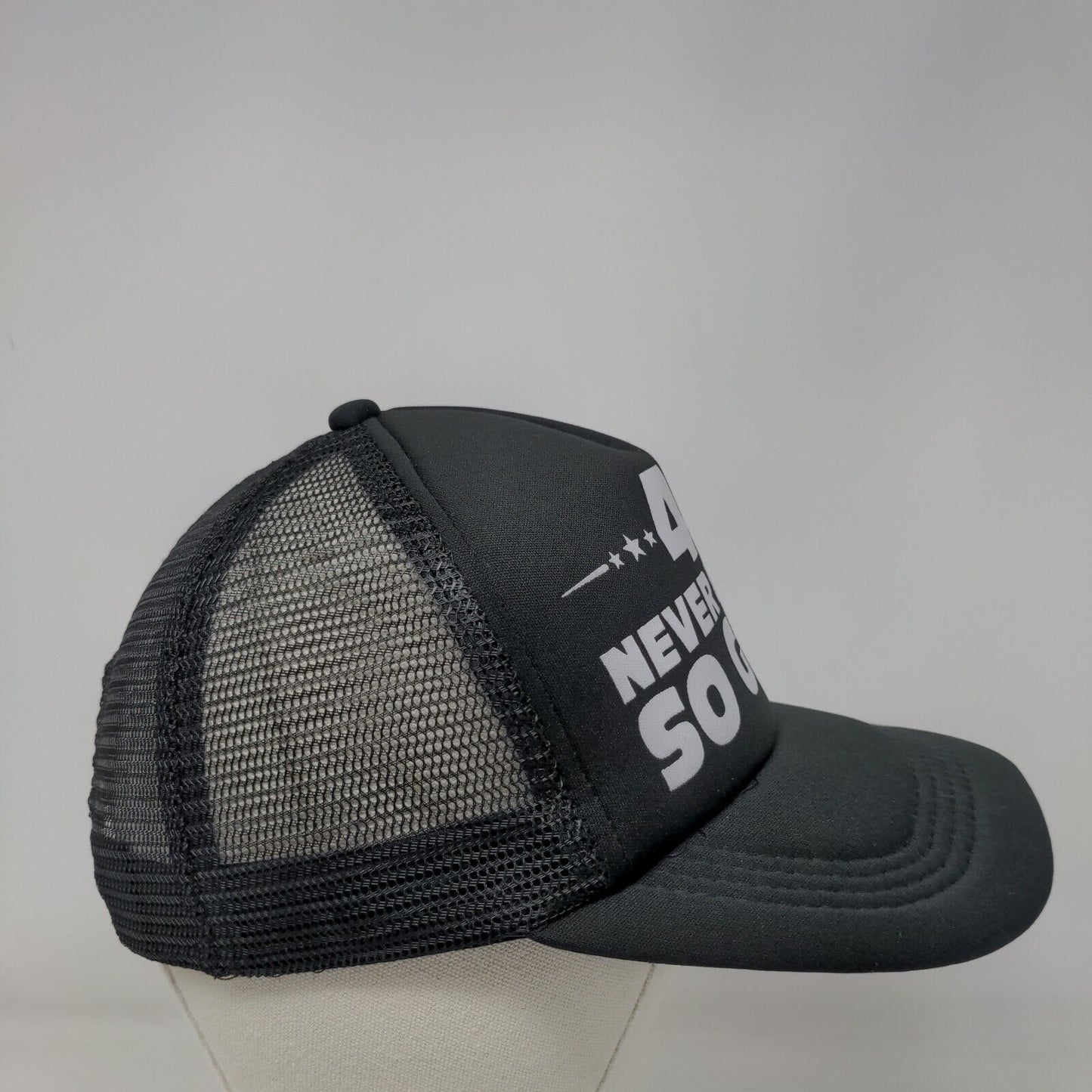 40 Never Looked So Good Snapback Trucker Hat Black One Size Adjustable