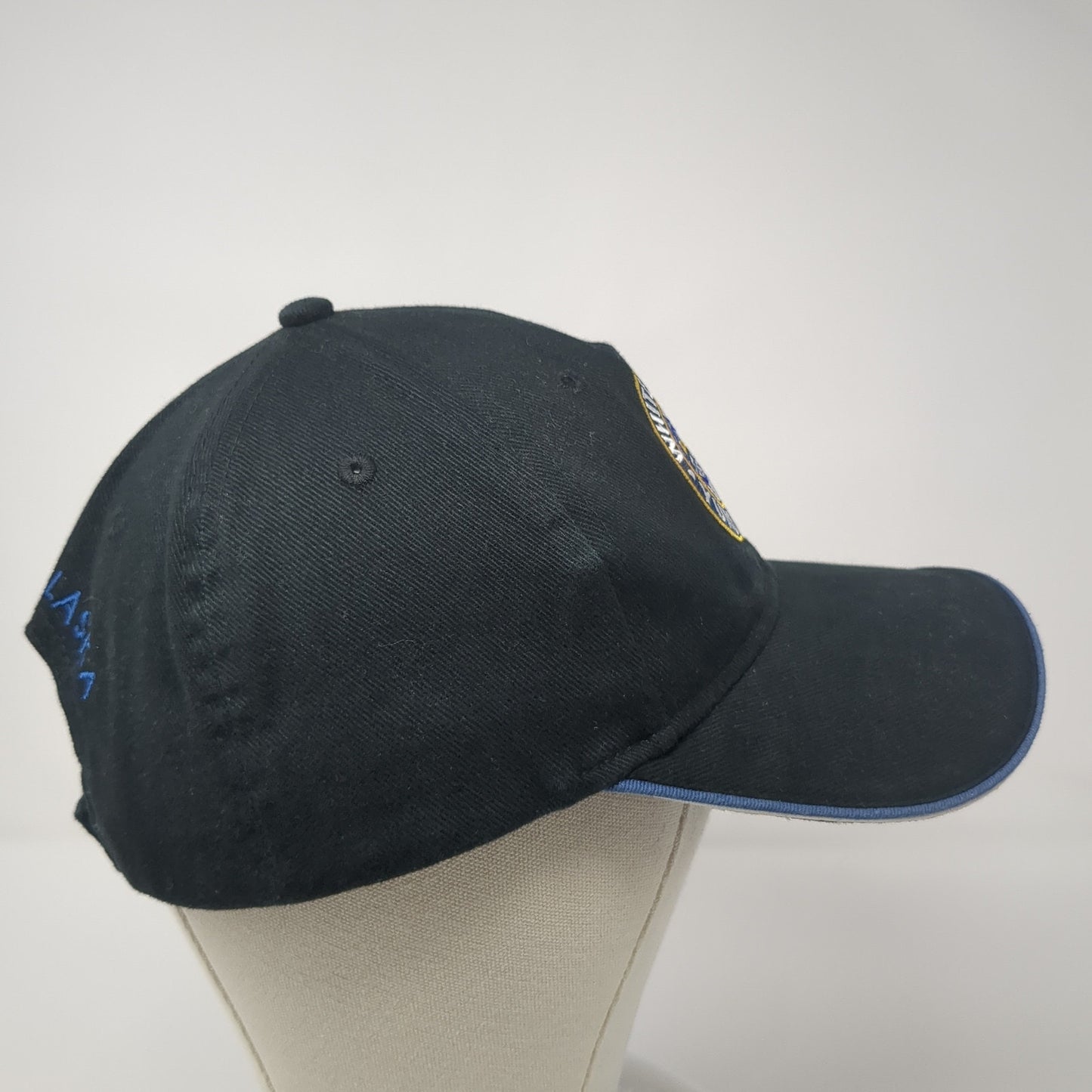 White Pass & Yukon Route Strapback Hat Black One Size Skagway Alaska