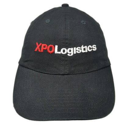 KC Baseball Cap Hat Black One Size XPO Logistics Embroidered Strapback Cotton