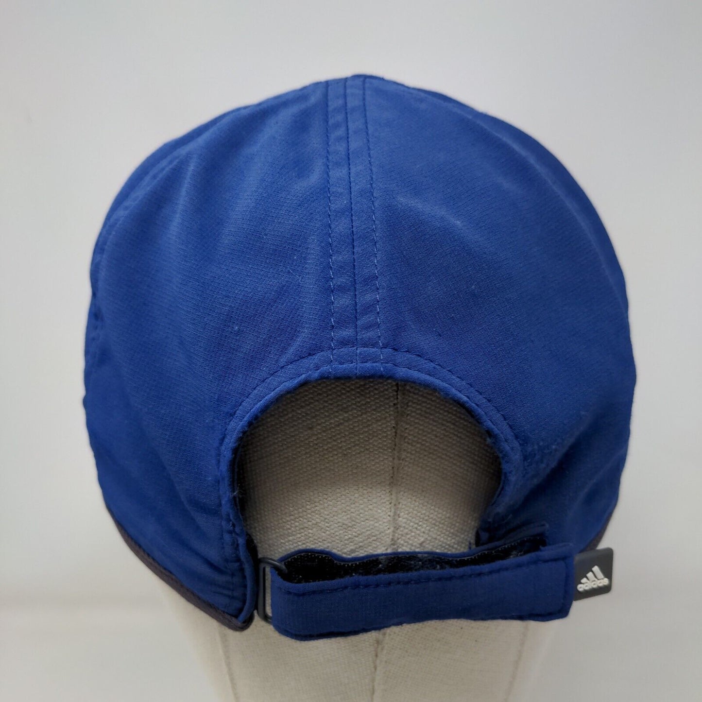 Adidas Strapback Hat Blue One Size Adjustable Embroidered Logo 6 Panel