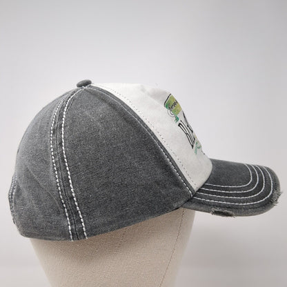 Authentic Billabong 1973 Snapback Hat Gray One Size Adjustable Distressed Cotton