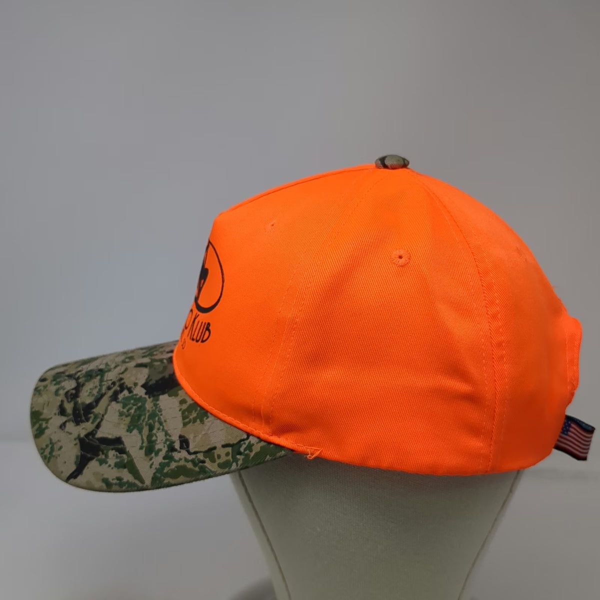 Cobra 5 Panel Orange Camo Kongo Klub OSFM Hat Mitchell SD Pole Dancer Graphic