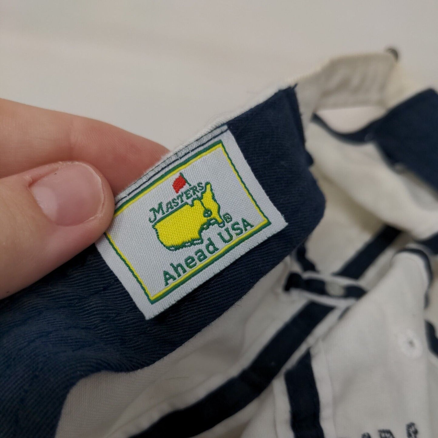 Masters 2015 Augusta Georgia Slideback Hat Cream One Size Adjustable Ahead USA