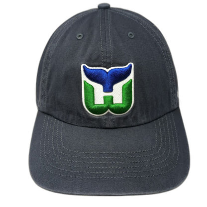 Hartford Whalers NHL '47 Cap Gray L Green Undervisor Logo Embroidered Fitted Hat