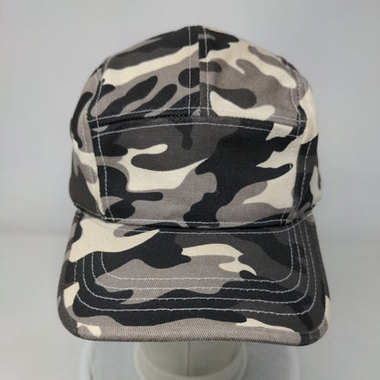 KB ETHOS Slideback 5 Panel Hat Gray Camo One Size Adjustable Vent Holes