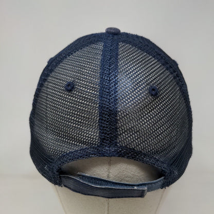 Soccer Y'all Strapback Mesh Back Trucker Hat Blue OSFA Embroidered HG