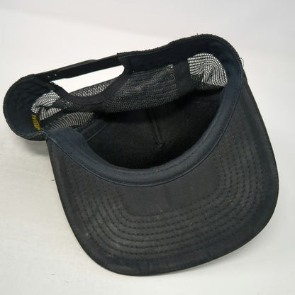 Nirvana Trucker Hat Black OSFM Smiley Face Logo Mesh Back Snapback Band Merch