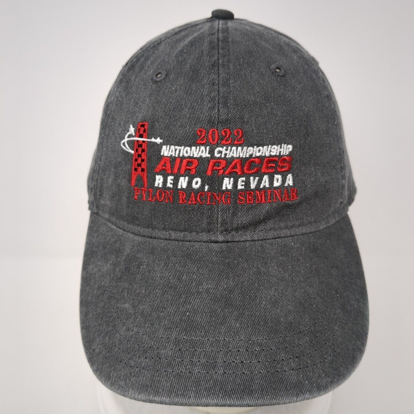 2022 Air Races Pylon Racing Seminar Strapback Hat Gray One Size Ouray