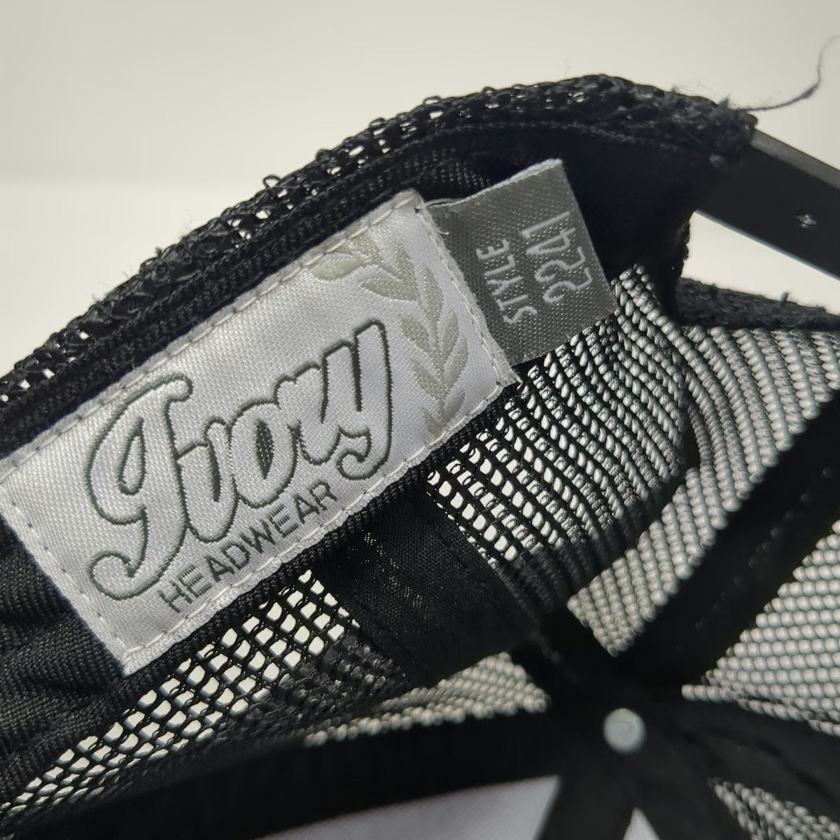 Fivory Builders FirstSource Trucker Hat Gray Black One Size Mesh Snapback Logo
