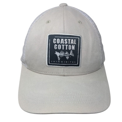 Coastal Cotton Uninhibited Snapback Trucker Hat Cream One Size Mesh Back