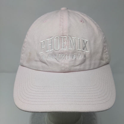 Phoenix Arizona Slideback Hat Pink OSFA Solid Embroidered Fahrenheit