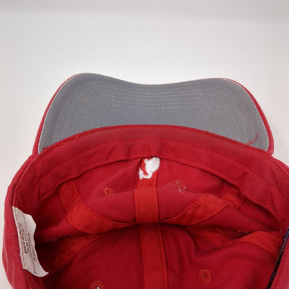 U.S. Kids Golf Strapback Hat Red Youth M/L Adjustable Embroidered