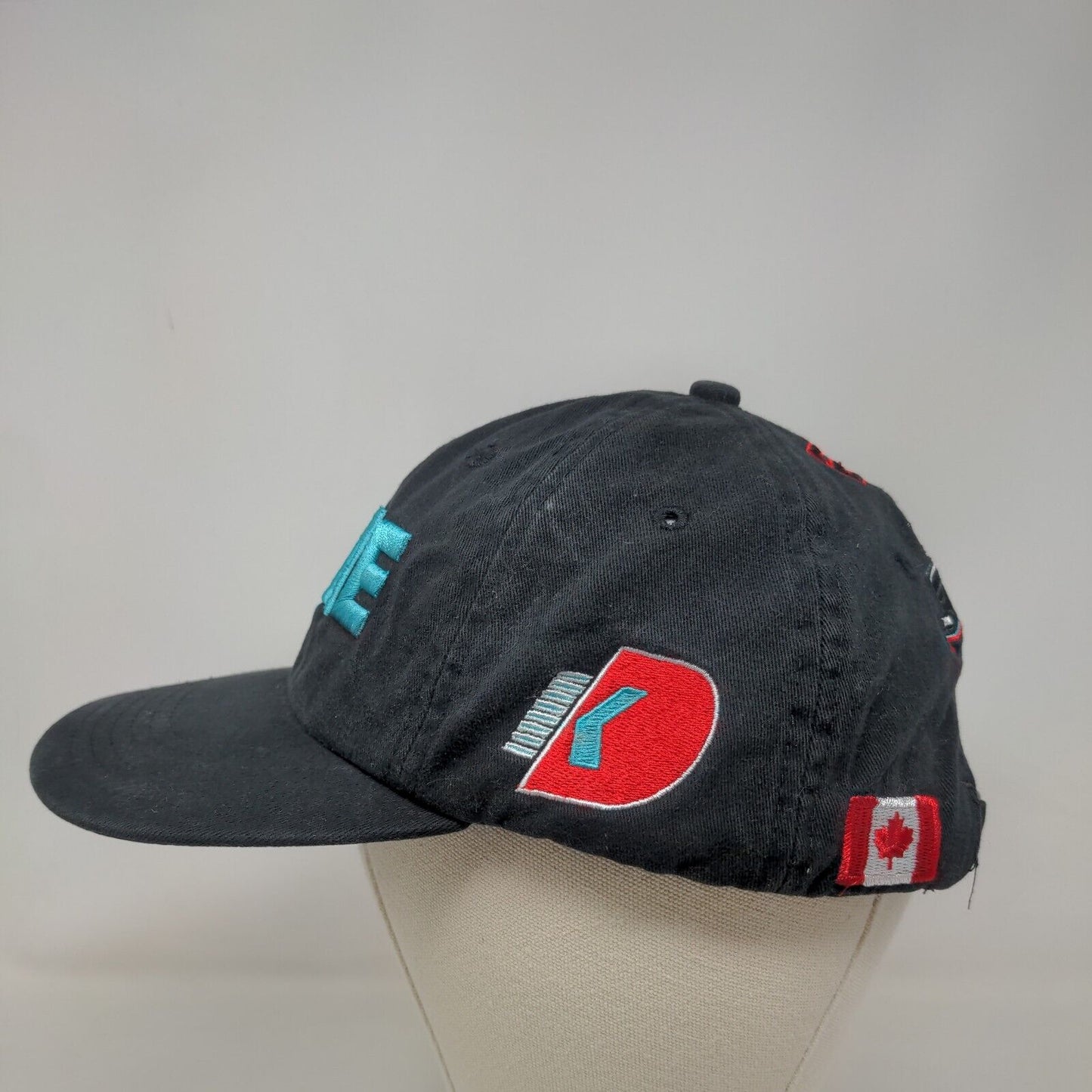 Head Shots Mens Slideback Hat Black OSFM K Line Dalton Kellet Andretti #28 Logos