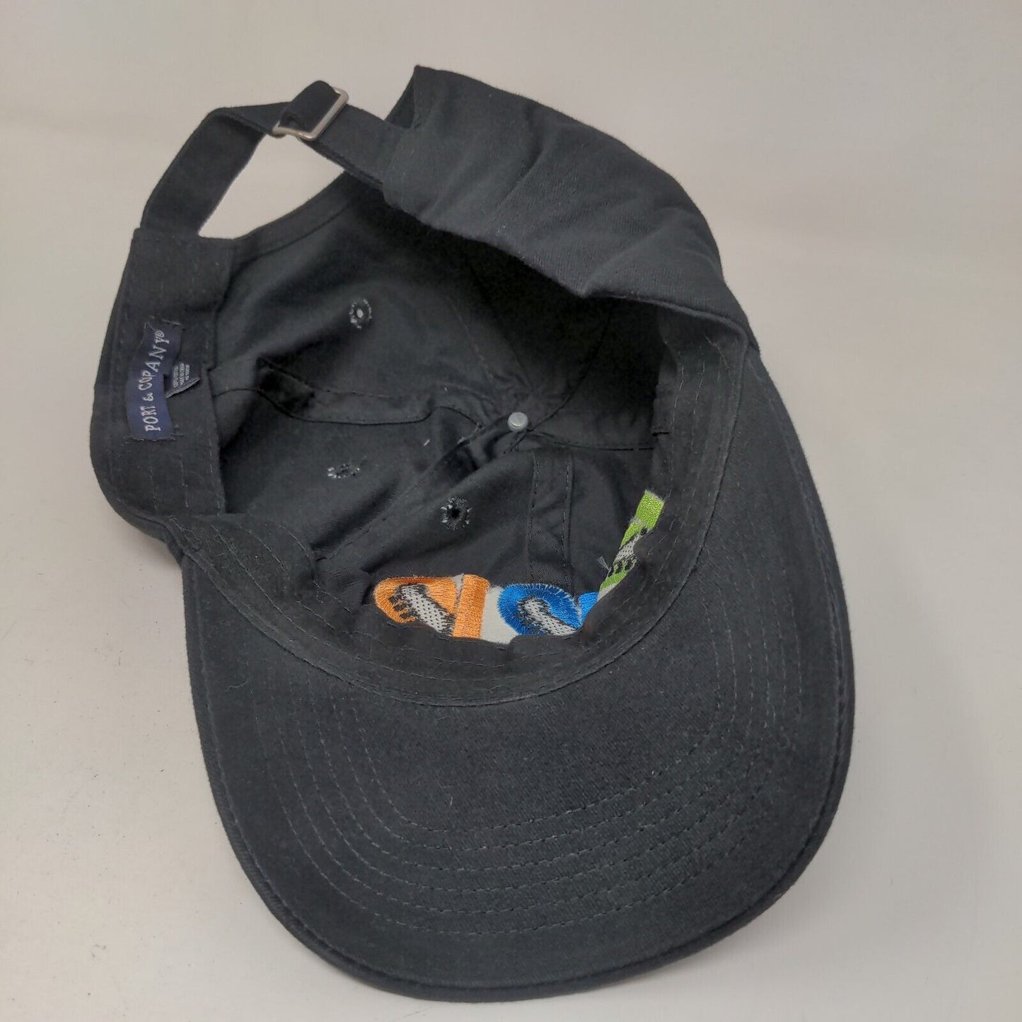 Port & Company Men's Slideback Hat Black Adjustable Embroidered 121212 Sandy