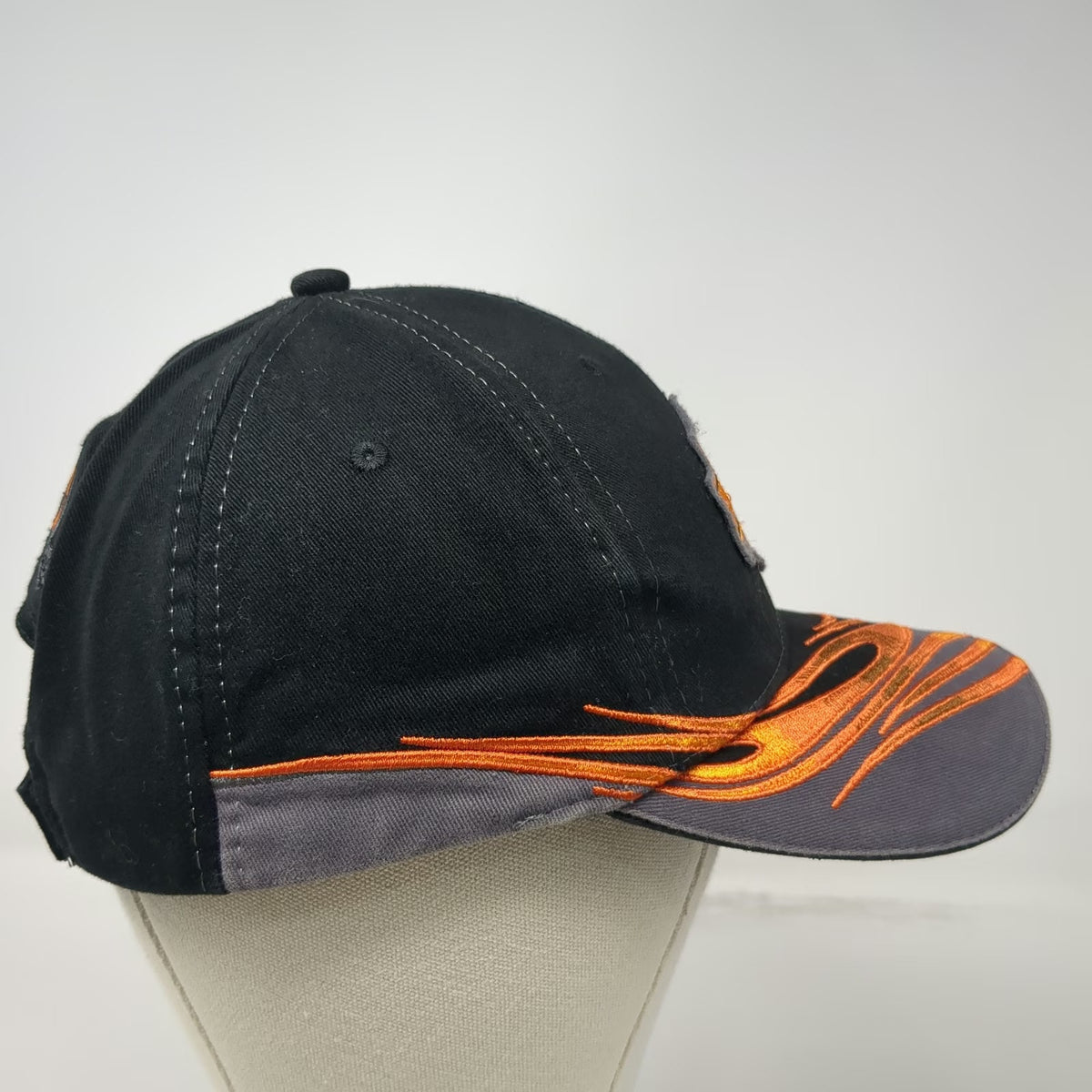 Harley-Davidson Screamin' Eagle Baseball Cap Black One Size Strapback Flame Hat