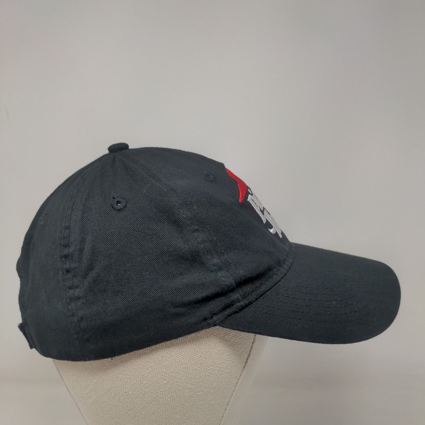 Pizza Hut Strapback Hat Black OSFA Adjustable Embroidered Employee Crew Cap