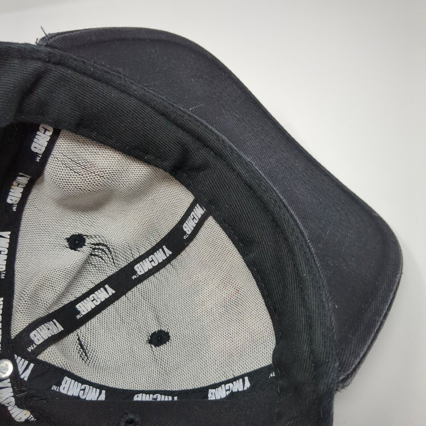 YMCMB Snapback Hat Black OSFA Adjustable Embroidered Solid 6 Panel