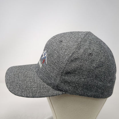 Flexfit Baseball Cap Gray M Silver Mtn Mountain Graphic Embroidered Hat