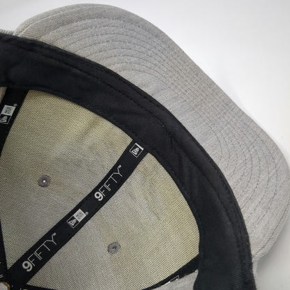 New Era Snapback Gray One Size Roc Nation Paper Plane Logo Flat Bill Hat 9FIFTY